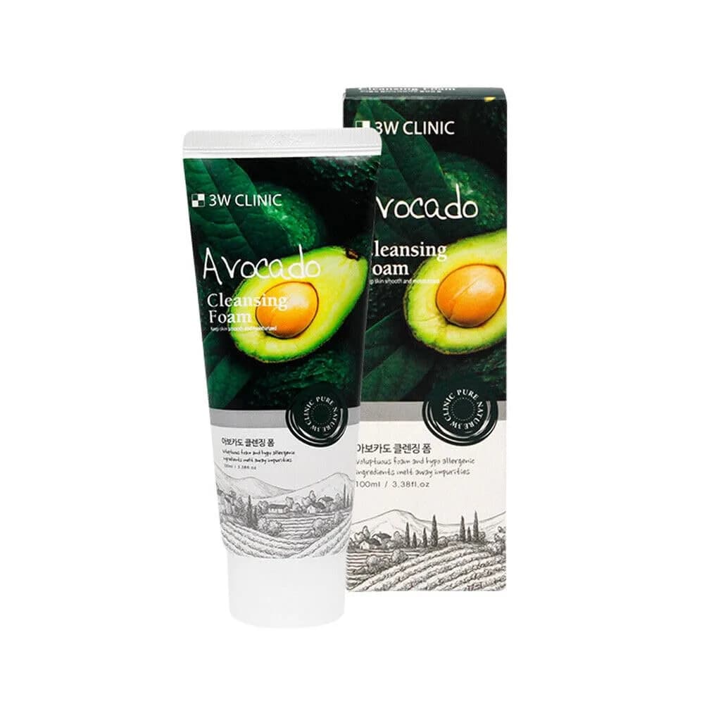 3w clinic avocado cleansing foam 100ml