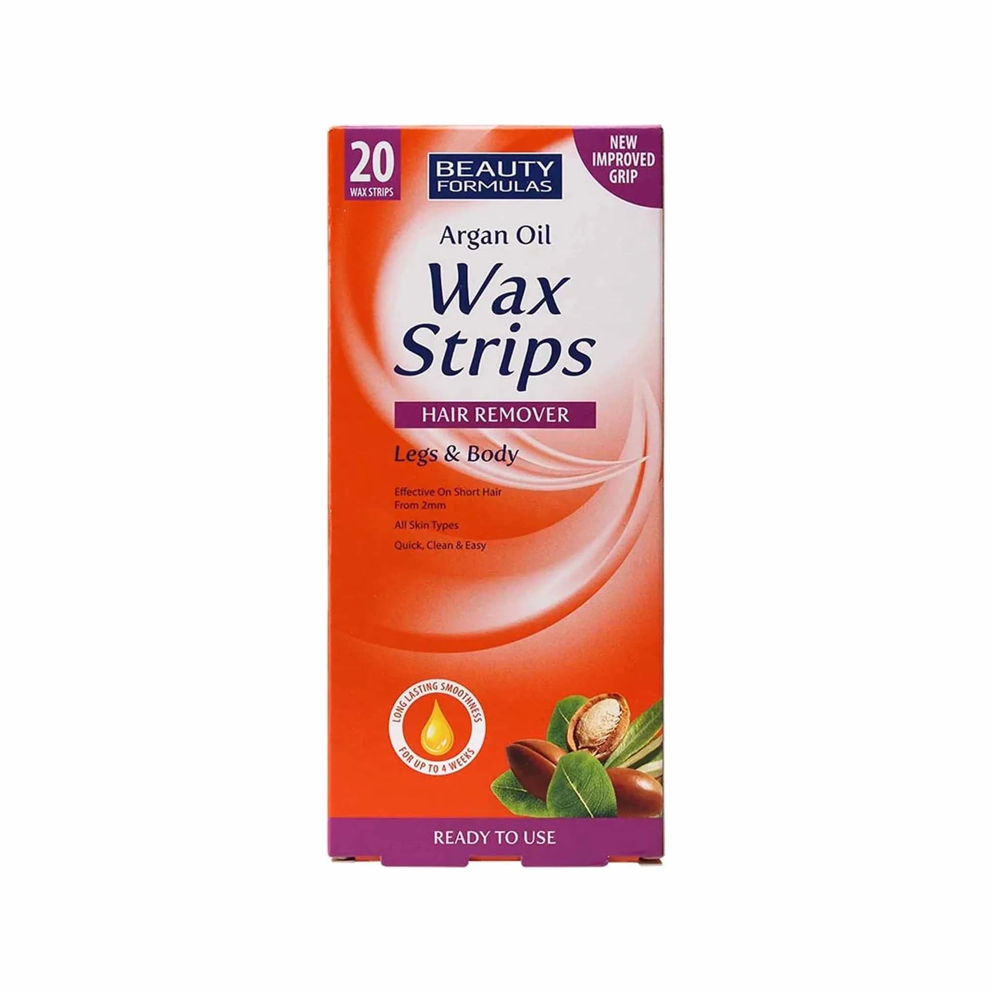 Beauty Formulas Argan Oil Wax Strips 20 Wax Strips