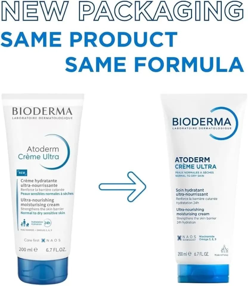 Bioderma Atoderm Ultra -Nourishing Moisturising Cream 200ml (Tube)