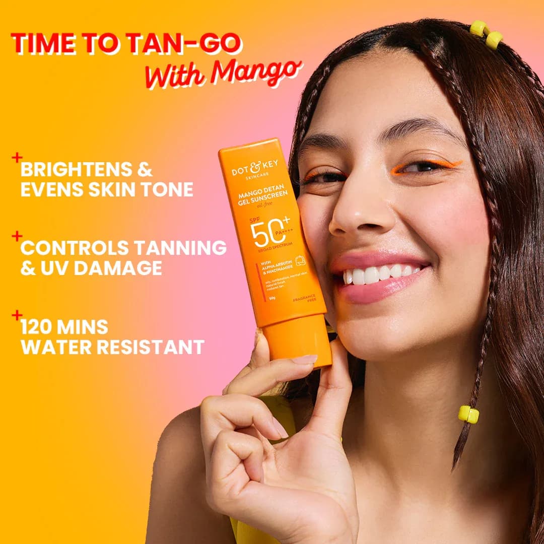 Dot and Key Mango Detan Gel Sunscreen Spf50+ Pa++++ 80g