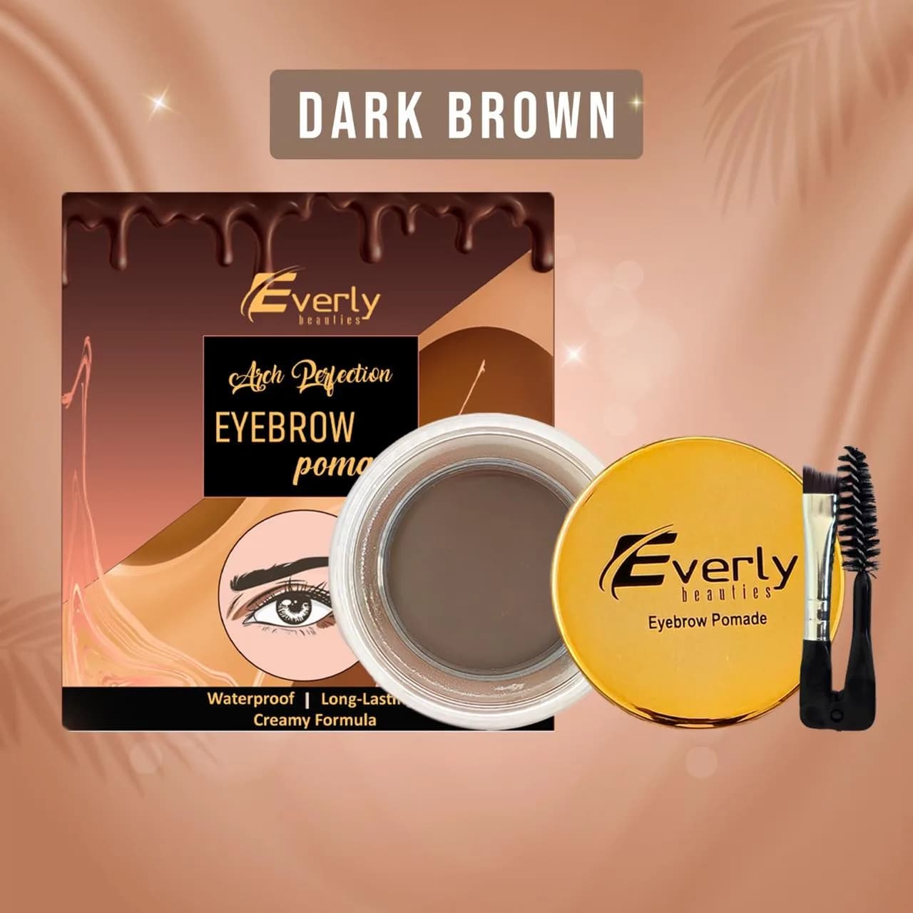 Everly Beauties Eyebrow Pomade - Dark Brown