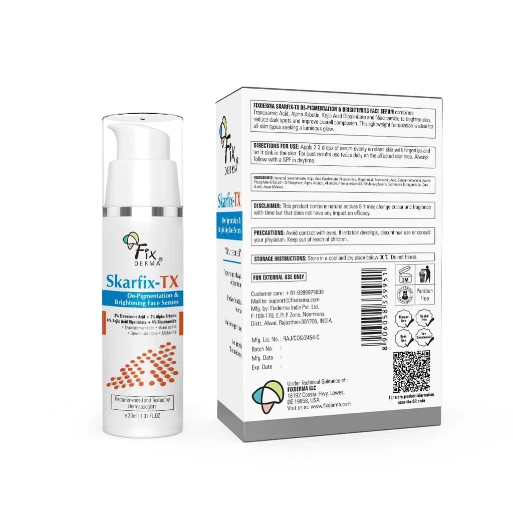 Fixderma skarfix tx de pigmentation & brightening face serum 30ml