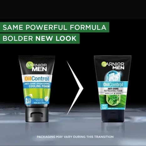 Garnier Men Oil Control Anti-Shine Refreshing Foam Wash (Indonesia) 100ml