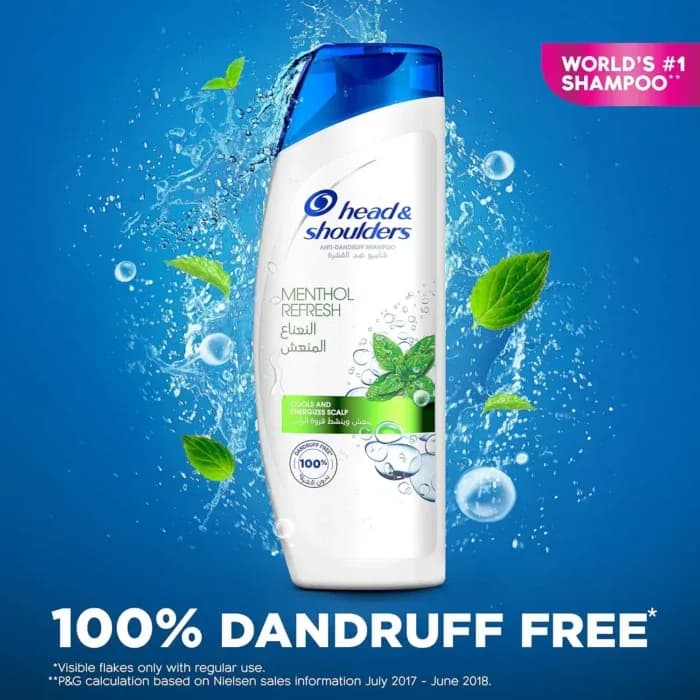 Head & Shoulders Menthol Refresh Anti-Dandruff Shampoo -400ml (UAE)