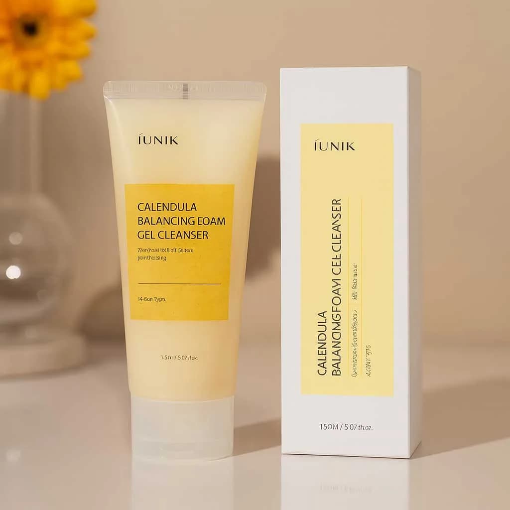 Iunik Calendula Balancing Foam Gel Cleanser 150ml