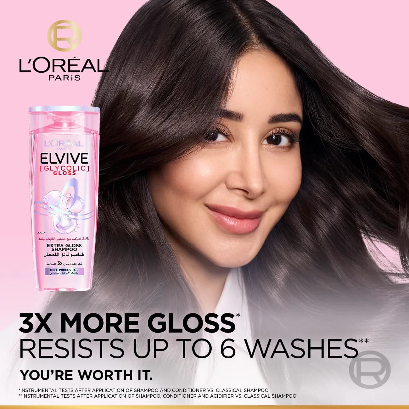L’Oréal Paris Elvive Glycolic Gloss Shampoo (400ml)