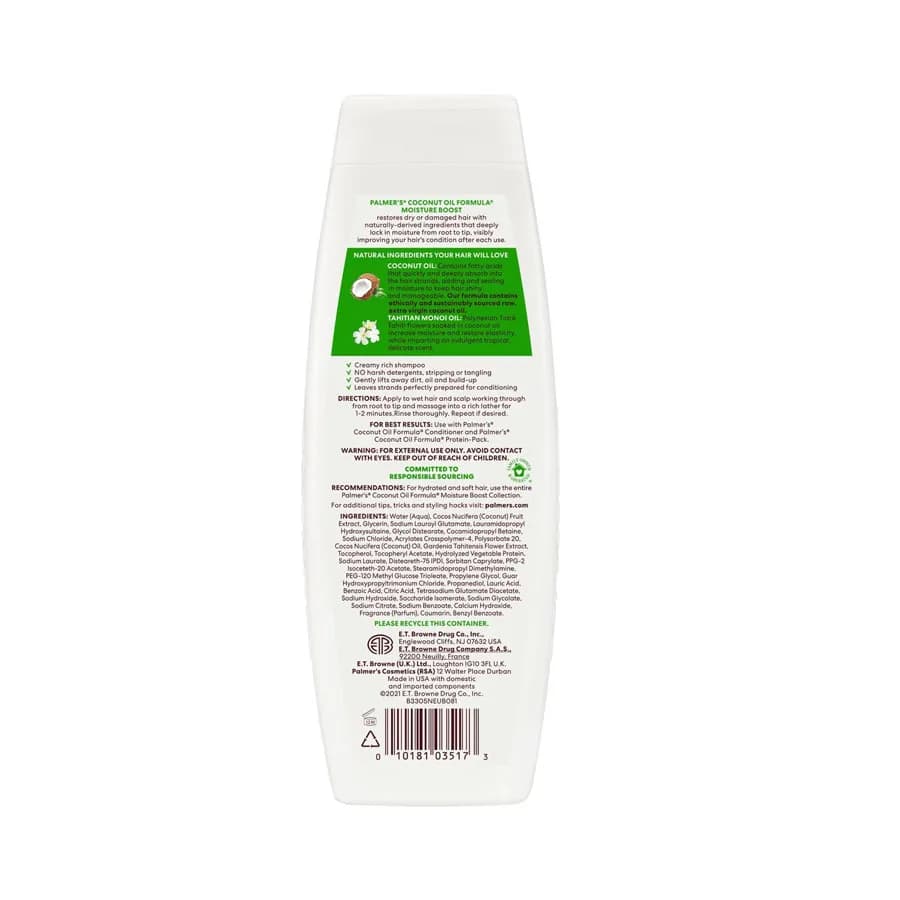 Palmer's Coconut Oil with Vitamin E Formula Moisture Boost Shampoo 400ml
