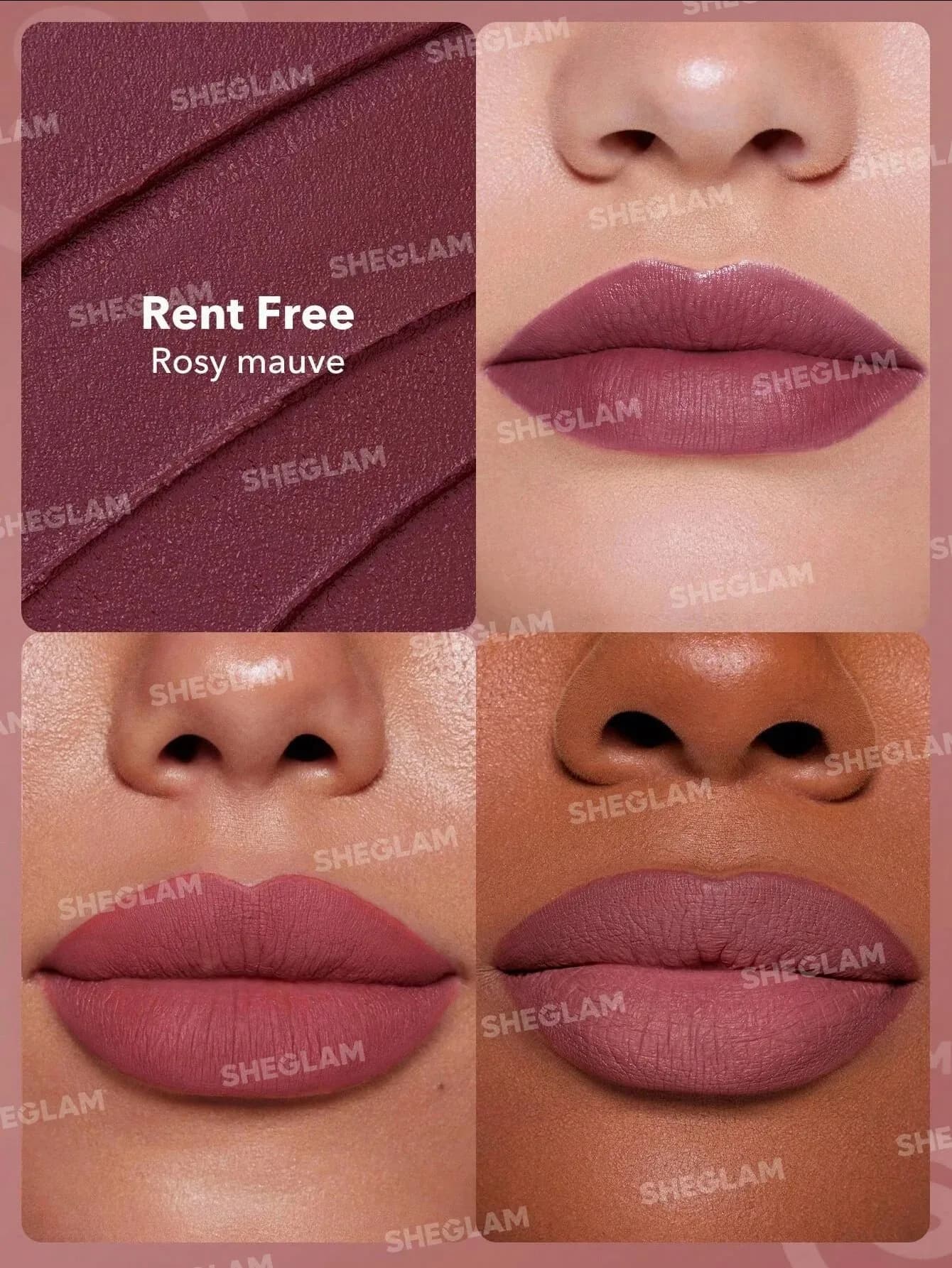 Sheglam Dynamatte Boom Long-lasting Matte Lipstick – Rent Free (2.7g)