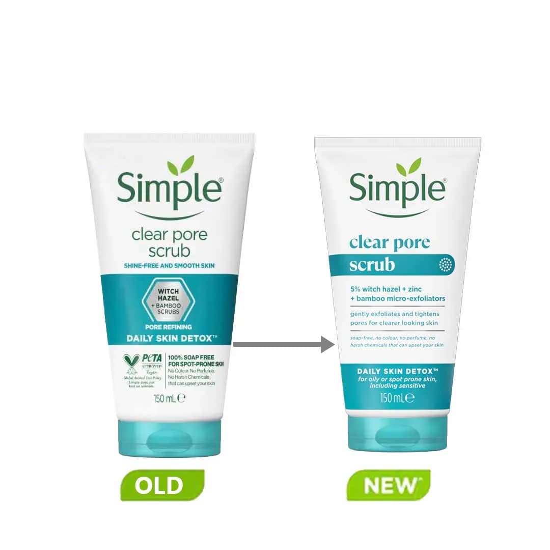 Simple Daily Skin Detox Clear Pore Scrub (150ml)