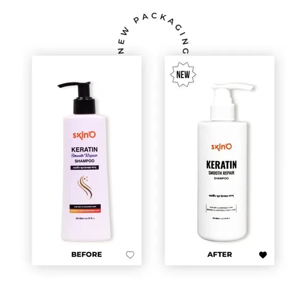 skinO Keratin Smooth Repair Shampoo 220ml