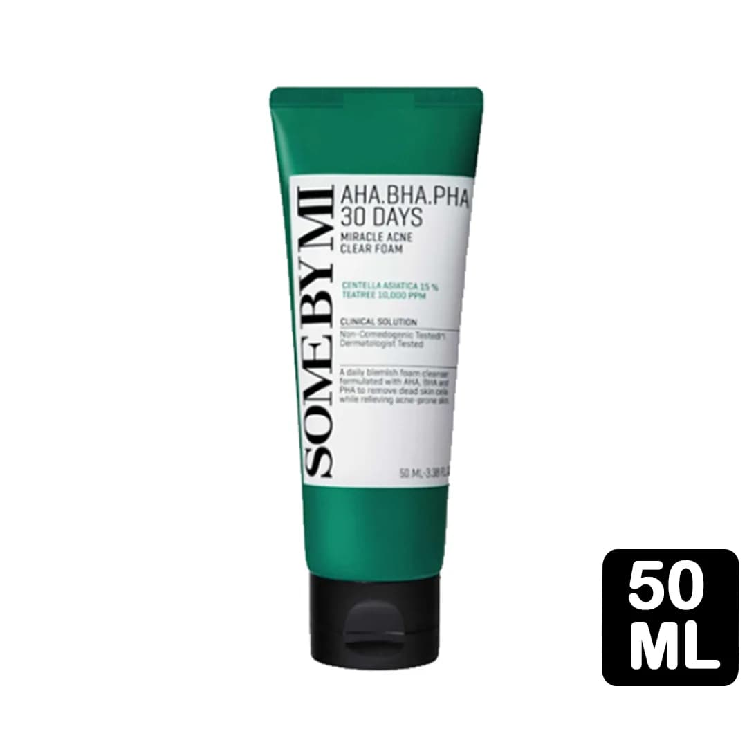 Some by mi Aha,BHA,PHA 30 Days Miracle Acne Clear Foam - 50ml