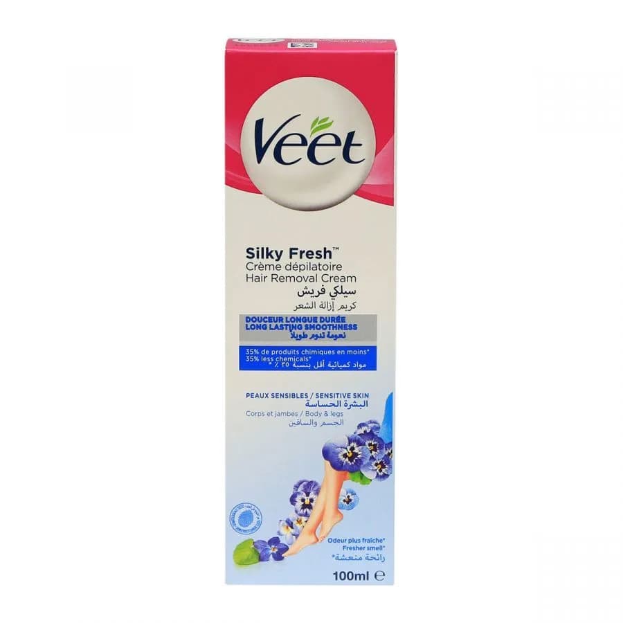 Veet Silky Fresh Hair Removal Cream For Sensitive Skin 100ml