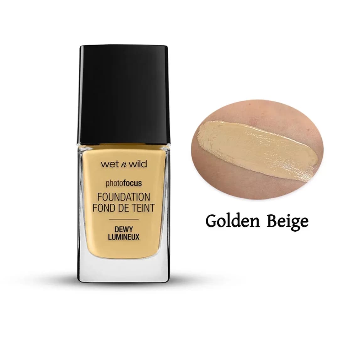 wet n wild photo focus matte foundation - Golden Beige (30ml)