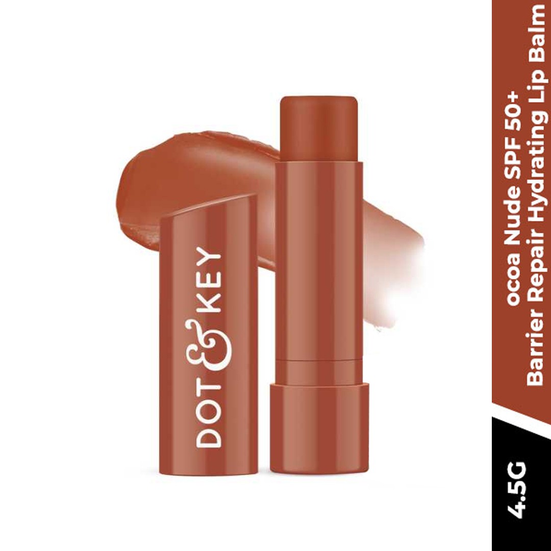 Dot and Key SPF 50+ Barrier Repair Hydrating Lip Balm Cocoa Nude 4.5gm