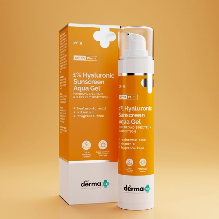 The Derma.co 1% Hyaluronic Sunscreen Aqua Gel 50gm