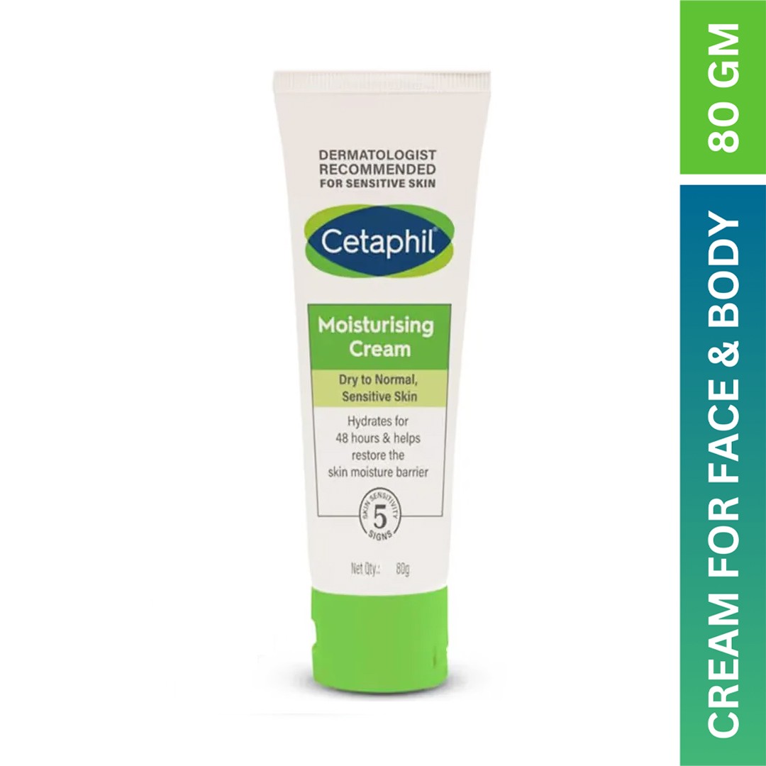 Cetaphil Moisturizing Cream Dry To Normal Sensitive Skin 80gm