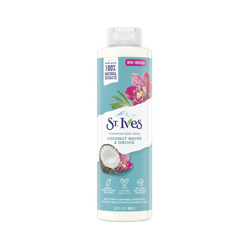 St. Ives Coconut Water & Orchid Hydrating Body Wash 650ml