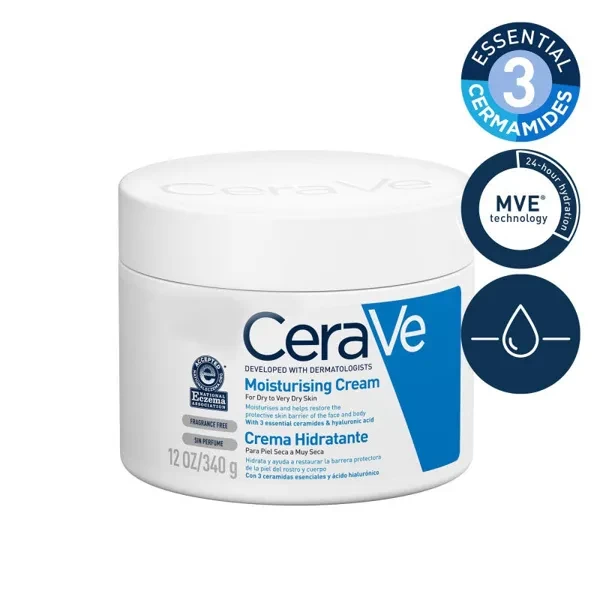 CeraVe Moisturizing Cream For Dry to Very Dry Skin 340gm