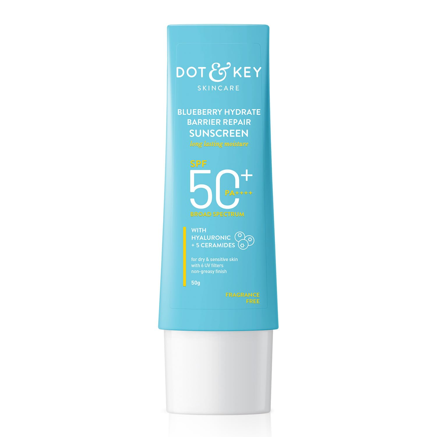 Dot And Key Blueberry Hydrate Barrier Repair Sunscreen SPF 50+ PA++++ 80gm