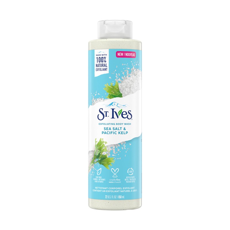 St. Ives Sea Salt & Pacific Kelp Exfoliating Body Wash 650ml