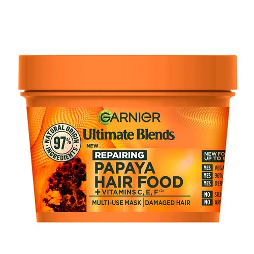 Garnier Ultimate Blends Hair Food Papaya 3-in-1 Damaged Hair Mask Treatment 390ml